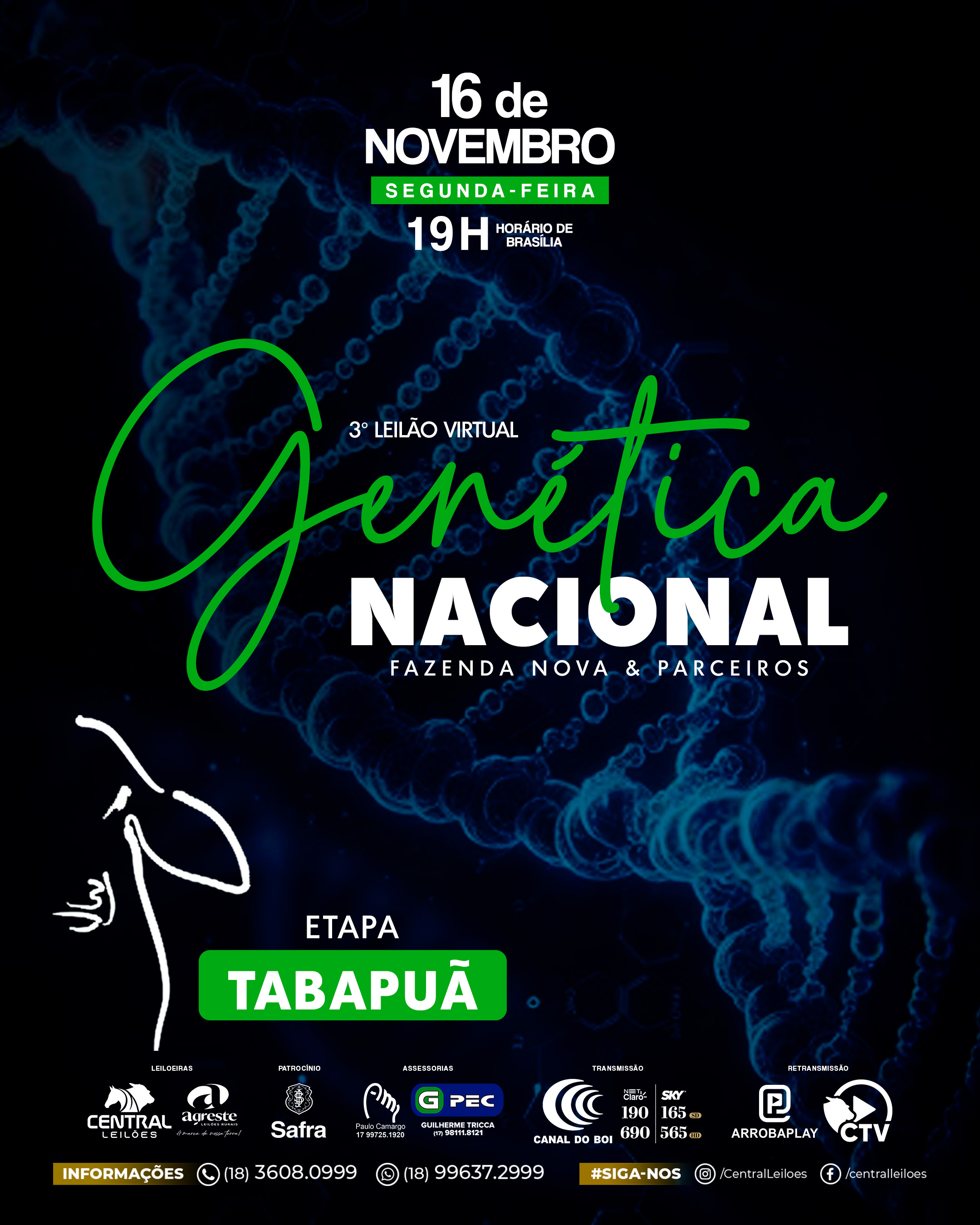 3º LEILÃO GENÉTICA NACIONAL FAZENDA NOVA & PARCEIROS - ETAPA TABAPUÃ