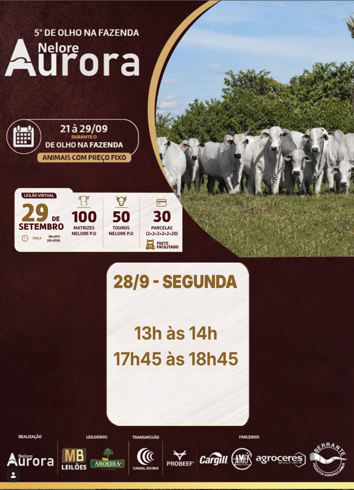 5º DE OLHO NA FAZENDA E LEILÃO NELORE AURORA