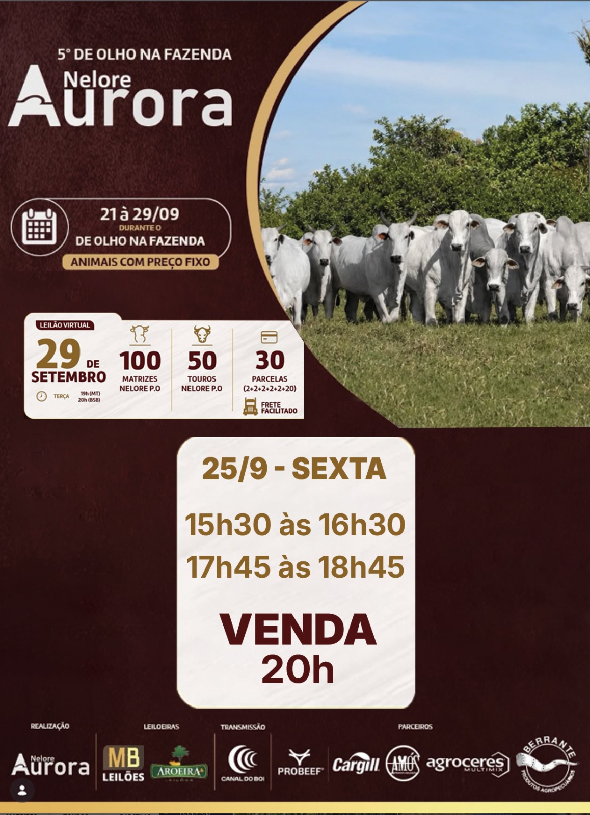 5º DE OLHO NA FAZENDA E LEILÃO NELORE AURORA