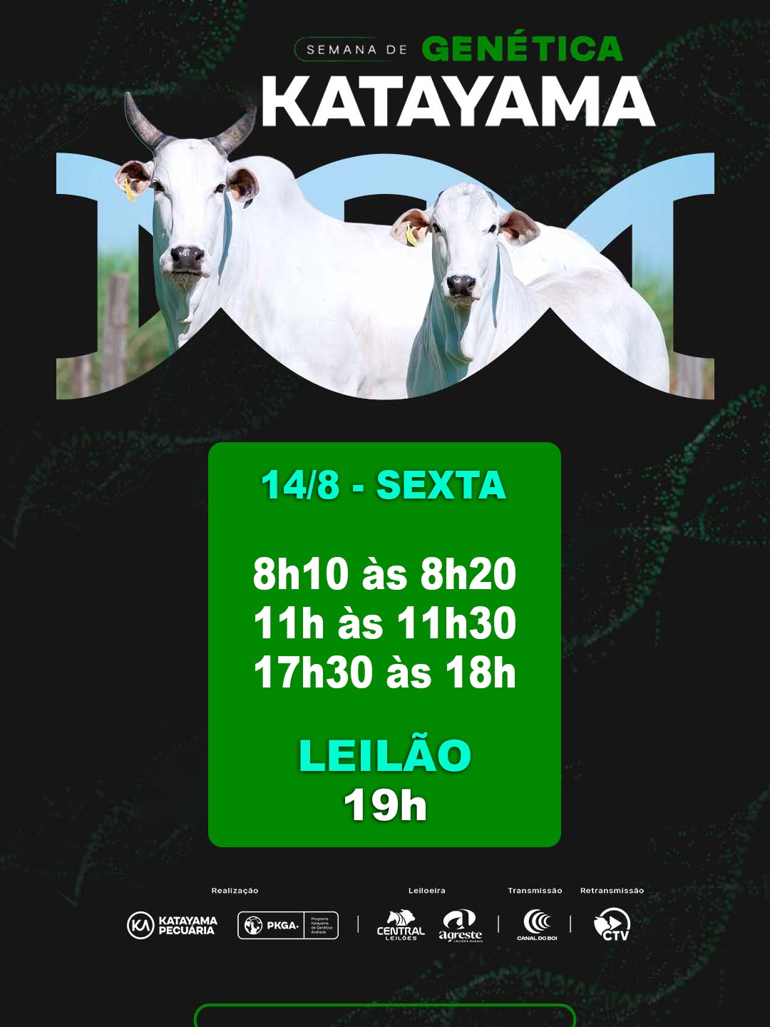 SEMANA DE GENÉTICA KATAYAMA - 27º LEILÃO DE SÊMEN RAÇADORES KATAYAMA